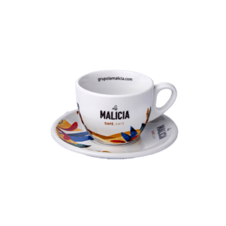 Taza y plato para Café Cortado